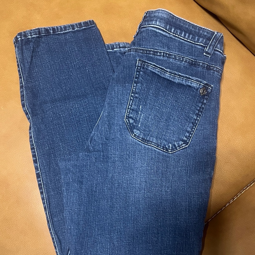 Democracy Women's Straight Leg Jeans in Dark Blue Wash